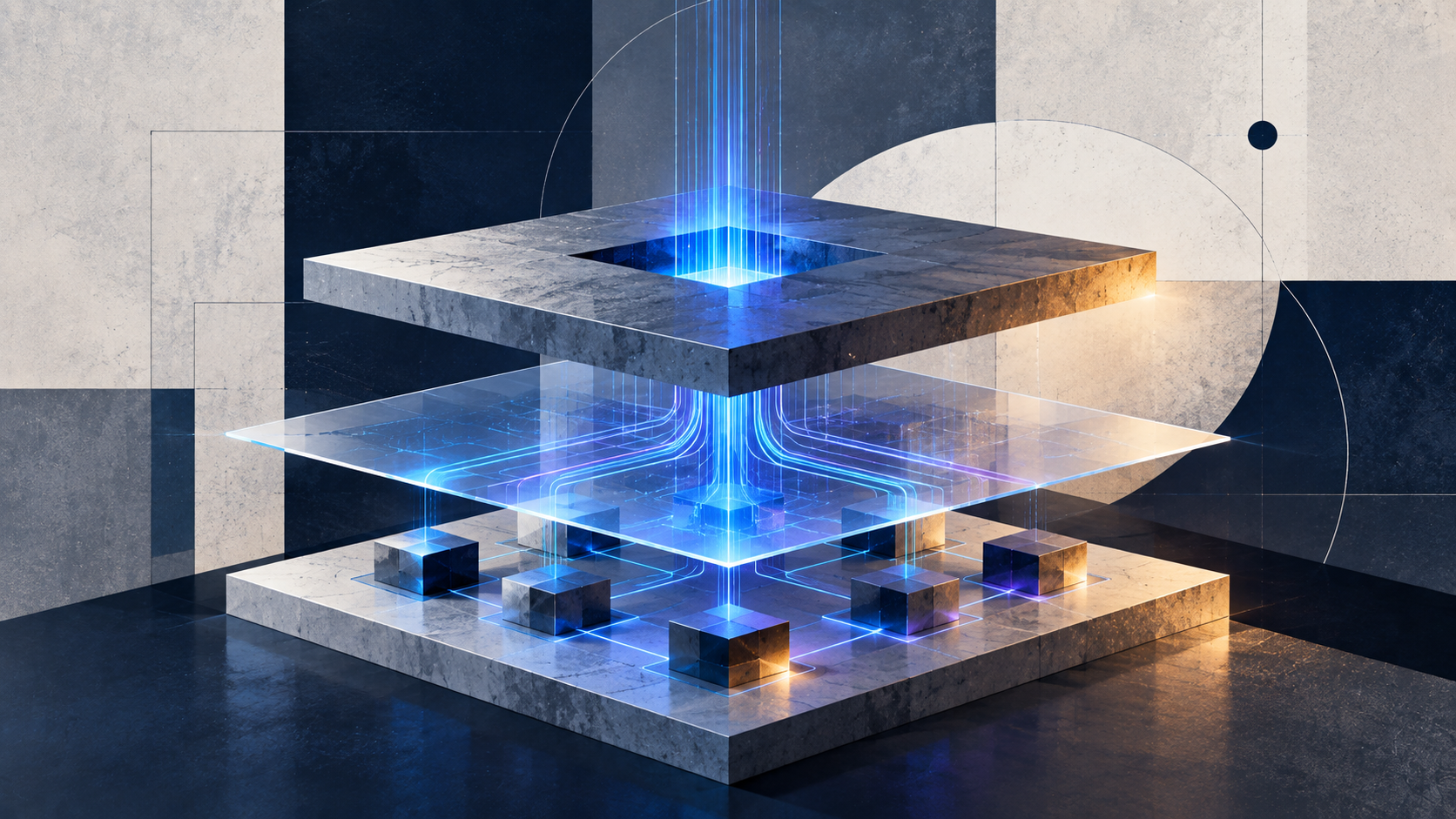 Multi-tier LAN architecture: access, aggregation and core layers